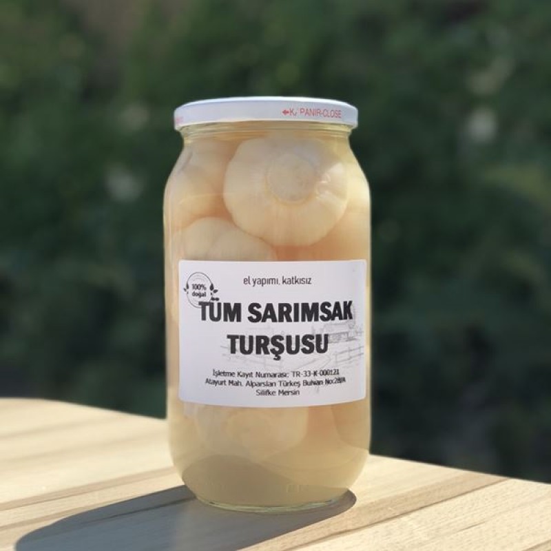Tüm Sarımsak Turşusu 1200 Gr